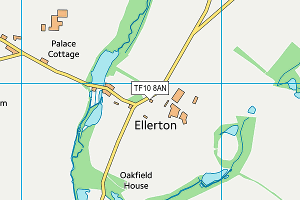 TF10 8AN map - OS VectorMap District (Ordnance Survey)