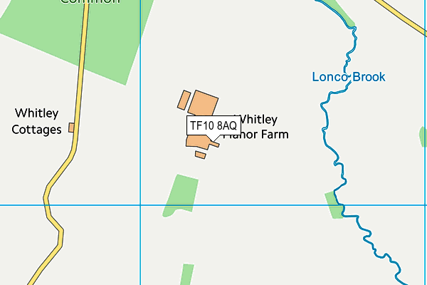 TF10 8AQ map - OS VectorMap District (Ordnance Survey)