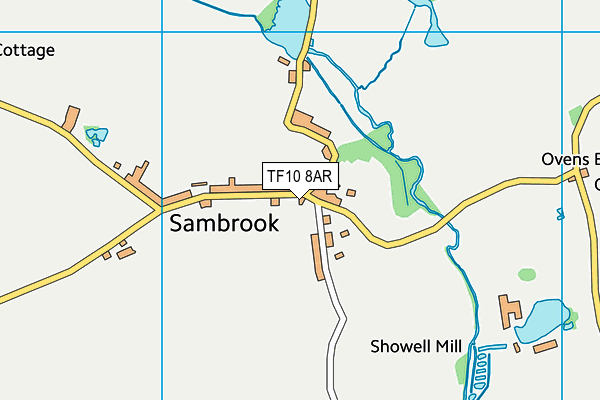 TF10 8AR map - OS VectorMap District (Ordnance Survey)