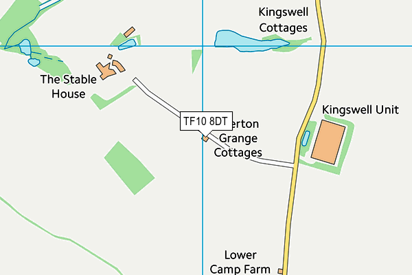 TF10 8DT map - OS VectorMap District (Ordnance Survey)