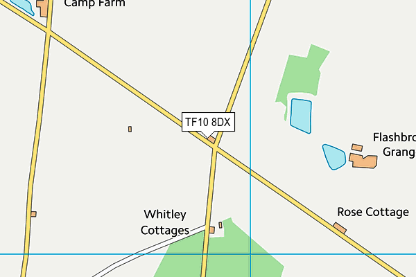 TF10 8DX map - OS VectorMap District (Ordnance Survey)