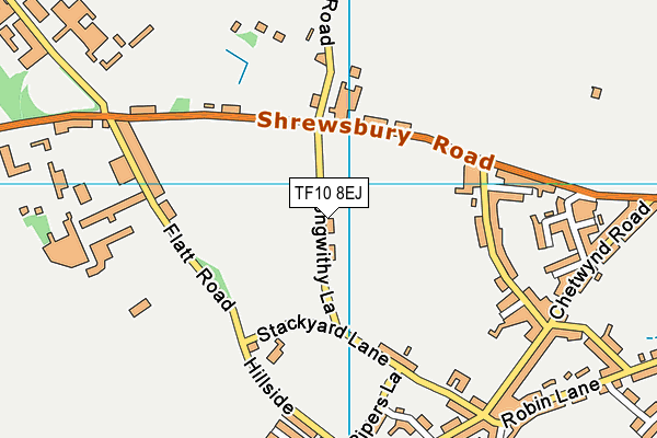 TF10 8EJ map - OS VectorMap District (Ordnance Survey)