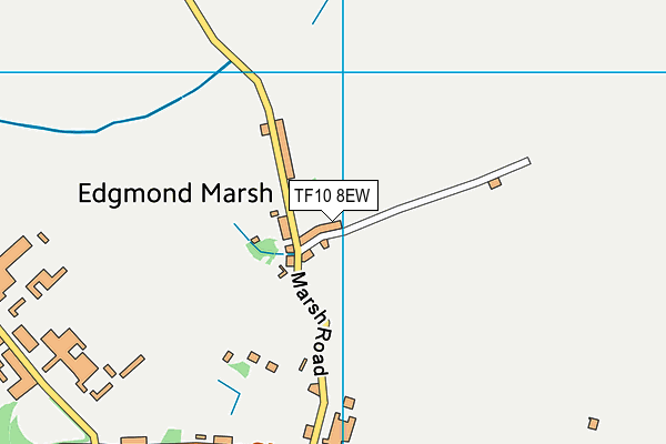 TF10 8EW map - OS VectorMap District (Ordnance Survey)