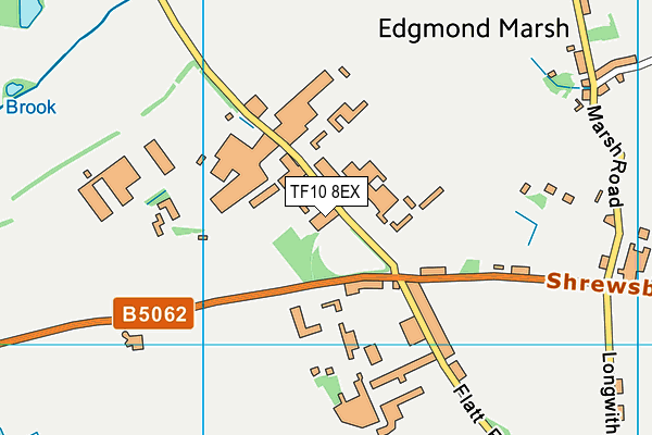 TF10 8EX map - OS VectorMap District (Ordnance Survey)