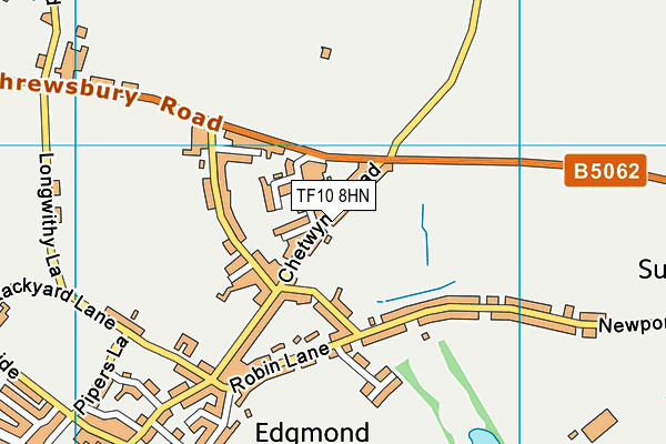 TF10 8HN map - OS VectorMap District (Ordnance Survey)