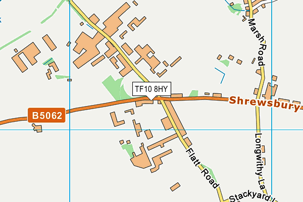 TF10 8HY map - OS VectorMap District (Ordnance Survey)