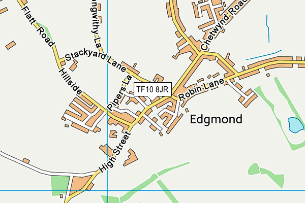 TF10 8JR map - OS VectorMap District (Ordnance Survey)