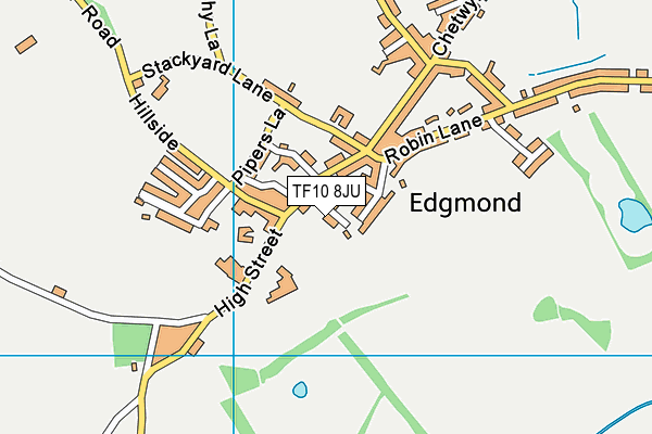 TF10 8JU map - OS VectorMap District (Ordnance Survey)