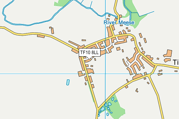 TF10 8LL map - OS VectorMap District (Ordnance Survey)