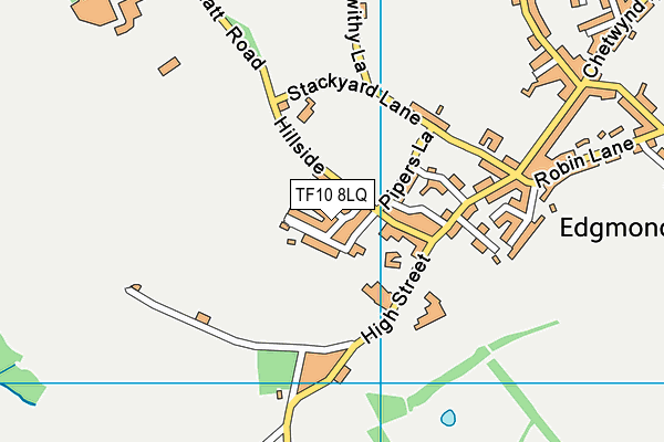 TF10 8LQ map - OS VectorMap District (Ordnance Survey)