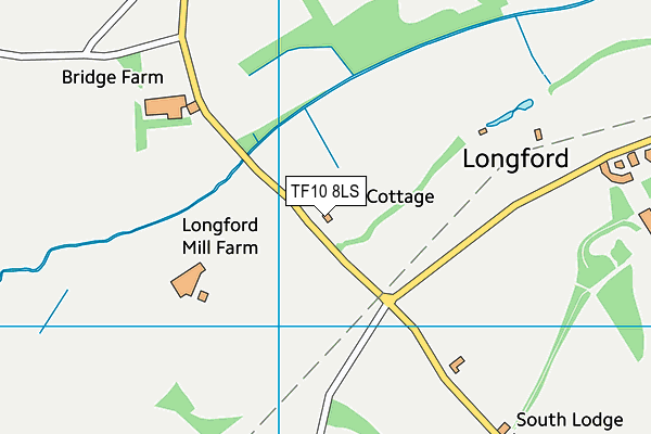 TF10 8LS map - OS VectorMap District (Ordnance Survey)