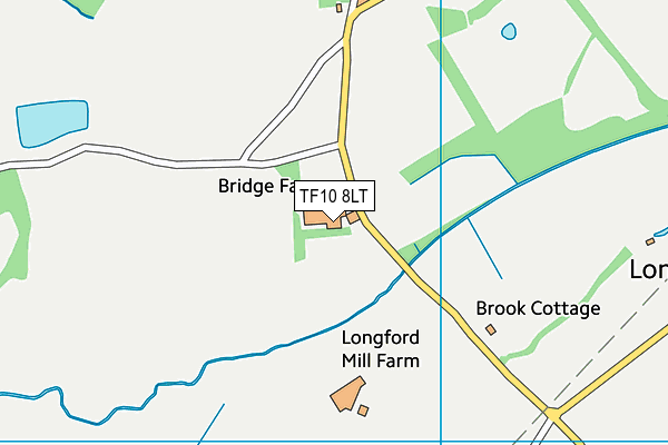 TF10 8LT map - OS VectorMap District (Ordnance Survey)