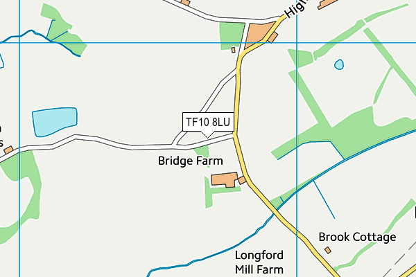 TF10 8LU map - OS VectorMap District (Ordnance Survey)