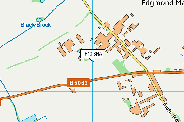 TF10 8NA map - OS VectorMap District (Ordnance Survey)