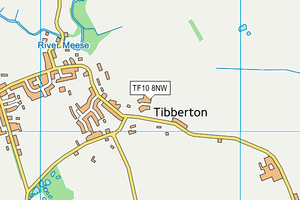 TF10 8NW map - OS VectorMap District (Ordnance Survey)