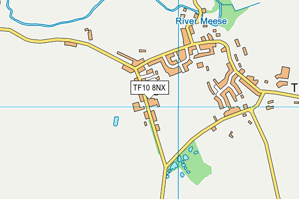 TF10 8NX map - OS VectorMap District (Ordnance Survey)