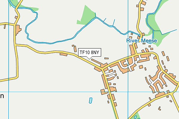 TF10 8NY map - OS VectorMap District (Ordnance Survey)