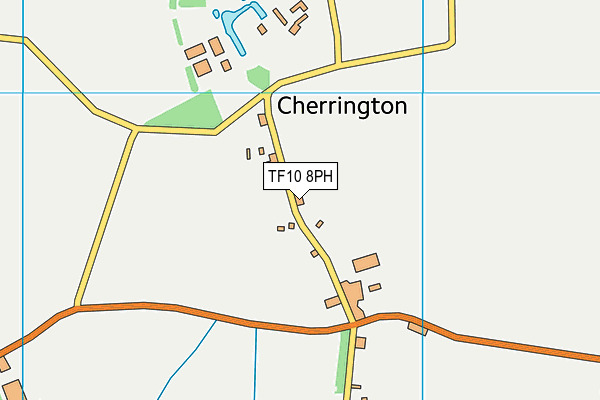 TF10 8PH map - OS VectorMap District (Ordnance Survey)