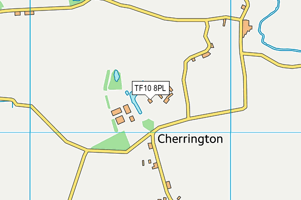 TF10 8PL map - OS VectorMap District (Ordnance Survey)