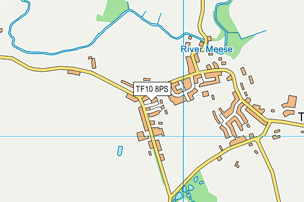 TF10 8PS map - OS VectorMap District (Ordnance Survey)