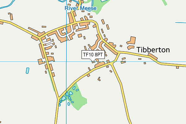 TF10 8PT map - OS VectorMap District (Ordnance Survey)