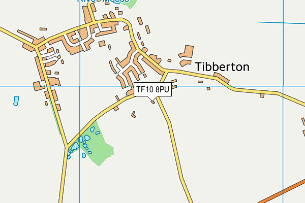 TF10 8PU map - OS VectorMap District (Ordnance Survey)