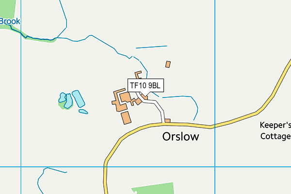 TF10 9BL map - OS VectorMap District (Ordnance Survey)