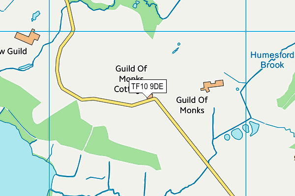 TF10 9DE map - OS VectorMap District (Ordnance Survey)