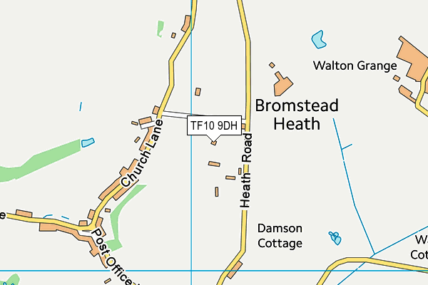 TF10 9DH map - OS VectorMap District (Ordnance Survey)