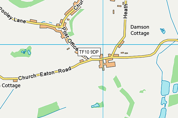 TF10 9DP map - OS VectorMap District (Ordnance Survey)