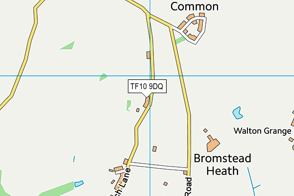 TF10 9DQ map - OS VectorMap District (Ordnance Survey)