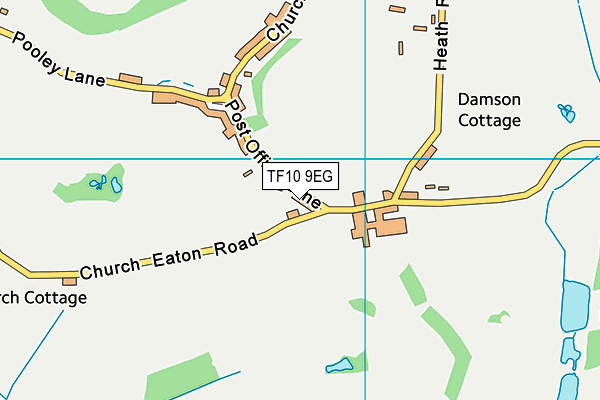 TF10 9EG map - OS VectorMap District (Ordnance Survey)