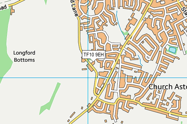 TF10 9EH map - OS VectorMap District (Ordnance Survey)