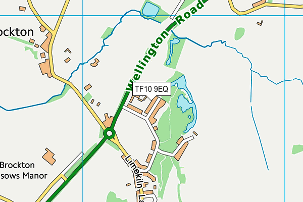 TF10 9EQ map - OS VectorMap District (Ordnance Survey)