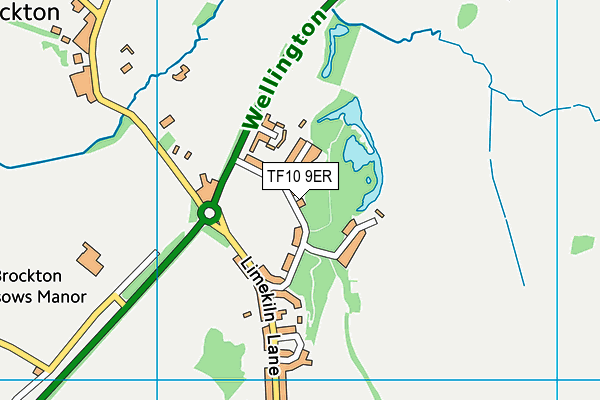 TF10 9ER map - OS VectorMap District (Ordnance Survey)