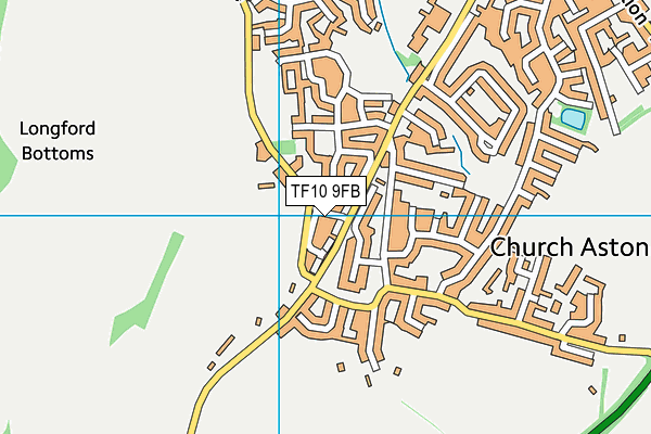 TF10 9FB map - OS VectorMap District (Ordnance Survey)