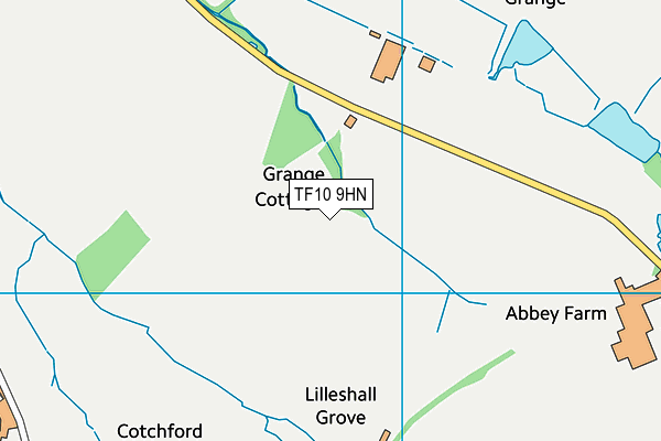 TF10 9HN map - OS VectorMap District (Ordnance Survey)