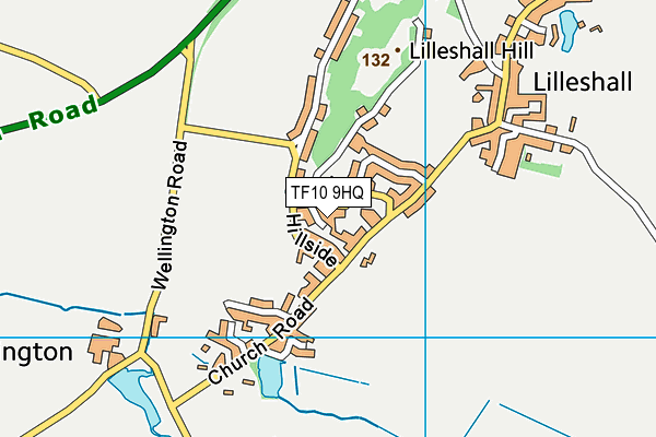 TF10 9HQ map - OS VectorMap District (Ordnance Survey)