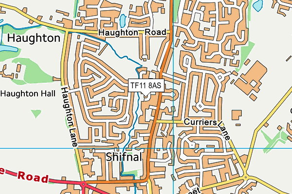 TF11 8AS map - OS VectorMap District (Ordnance Survey)
