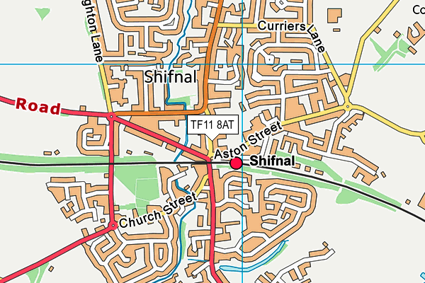 TF11 8AT map - OS VectorMap District (Ordnance Survey)
