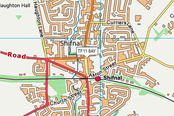 TF11 8AY map - OS VectorMap District (Ordnance Survey)