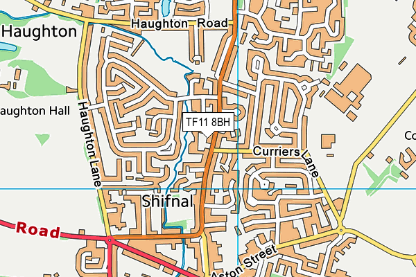 TF11 8BH map - OS VectorMap District (Ordnance Survey)
