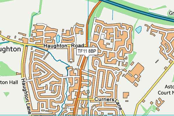 TF11 8BP map - OS VectorMap District (Ordnance Survey)