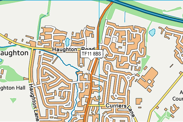 TF11 8BS map - OS VectorMap District (Ordnance Survey)