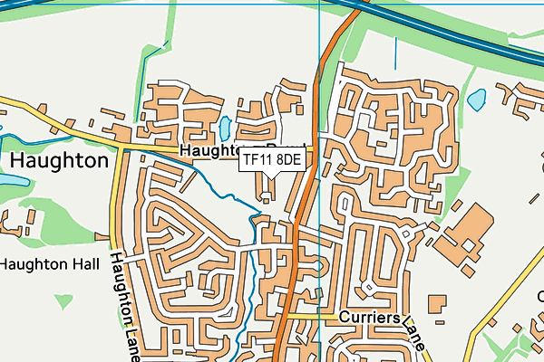 TF11 8DE map - OS VectorMap District (Ordnance Survey)