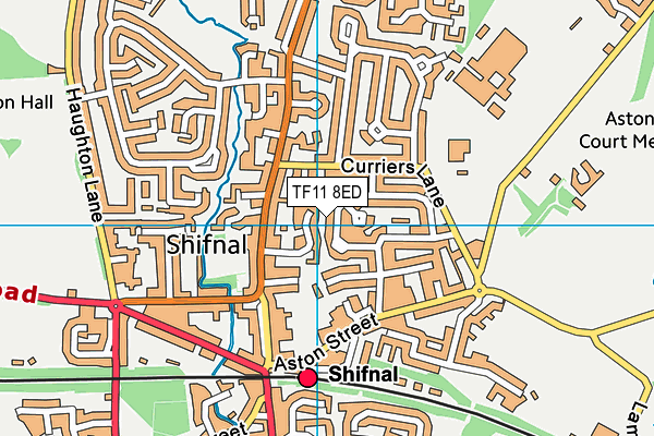 TF11 8ED map - OS VectorMap District (Ordnance Survey)