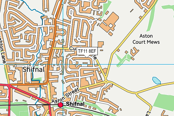 TF11 8EF map - OS VectorMap District (Ordnance Survey)