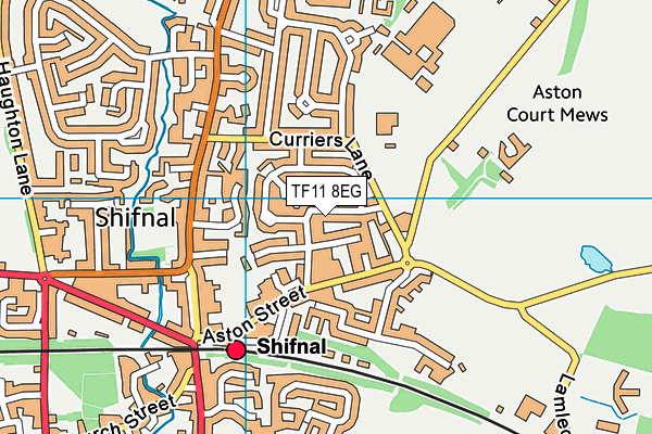 TF11 8EG map - OS VectorMap District (Ordnance Survey)