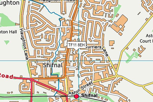 TF11 8EH map - OS VectorMap District (Ordnance Survey)