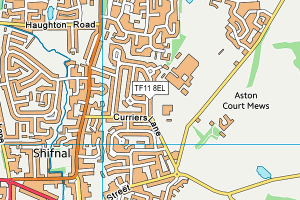 TF11 8EL map - OS VectorMap District (Ordnance Survey)
